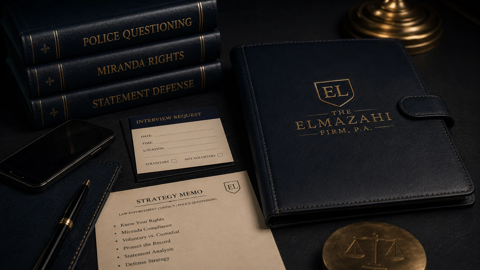 Legal records and defense strategy materials